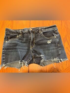 Women’s American Eagle Outfitters Stretch Cutoff Jean Shorts Sz 14 Stretch AEO
